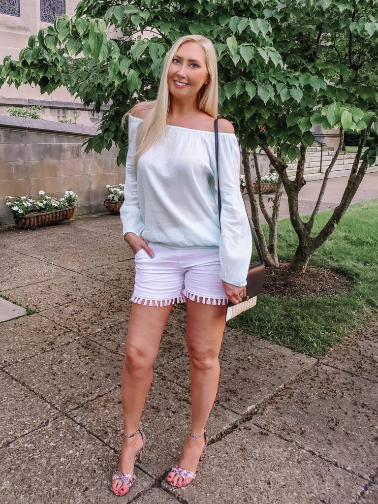 off-the-shoulder summer top