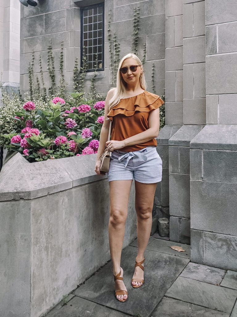 rust colored summer top