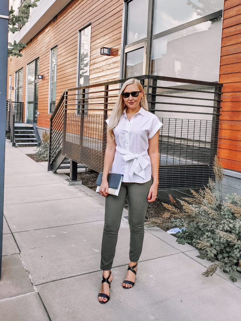 white j crew shirt