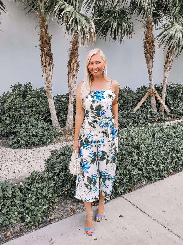 Tropical print jumpsuit